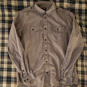 Grey H&M Button down shirt